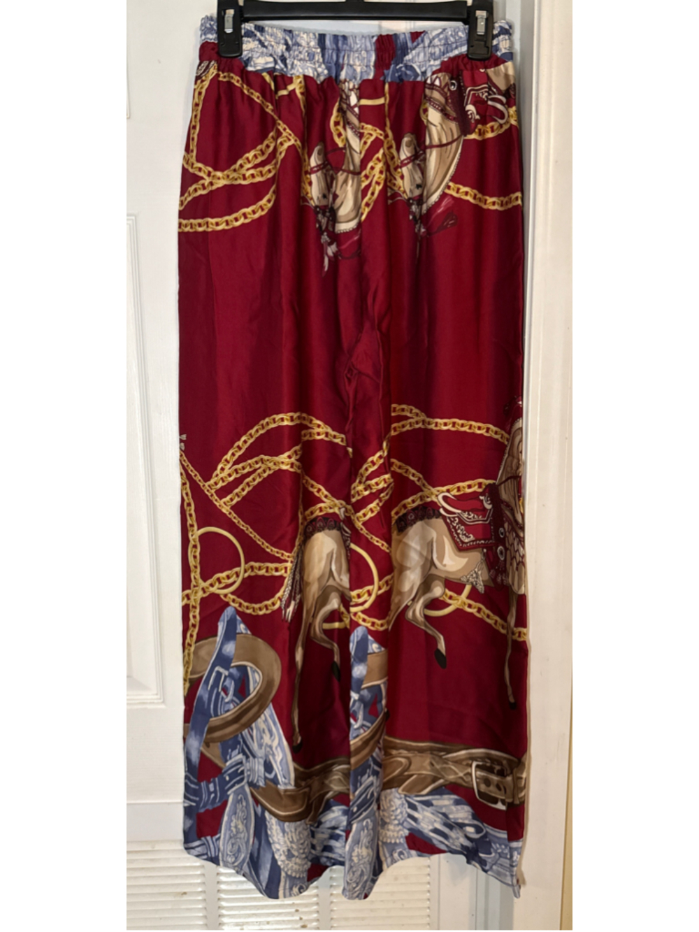 Moda Italy Horseprint Jacket and Pants - Burgandy - Picture 8 of 9